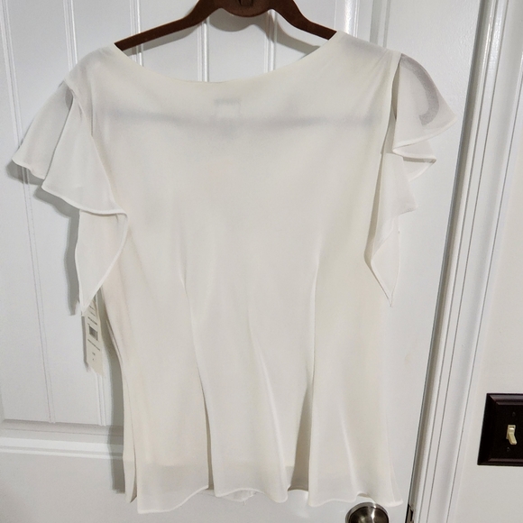 Cream Blouse size large - Picture 2 of 3
